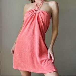 Juicy couture terry halter beach coverup